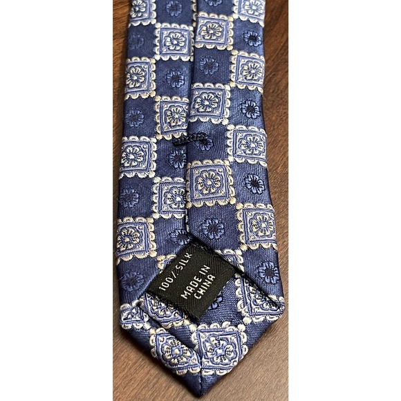 Jos. A. Bank Signature Collection, Blue, 100% Silk Men’s Neck Tie, Made In China - Picture 7 of 9